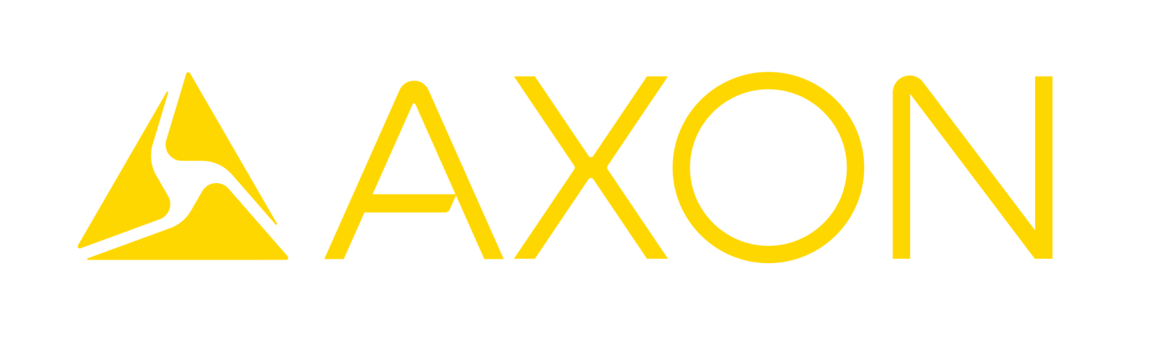 Axon Brand Logo 2024 Primary Axon Yellow Digital PNG